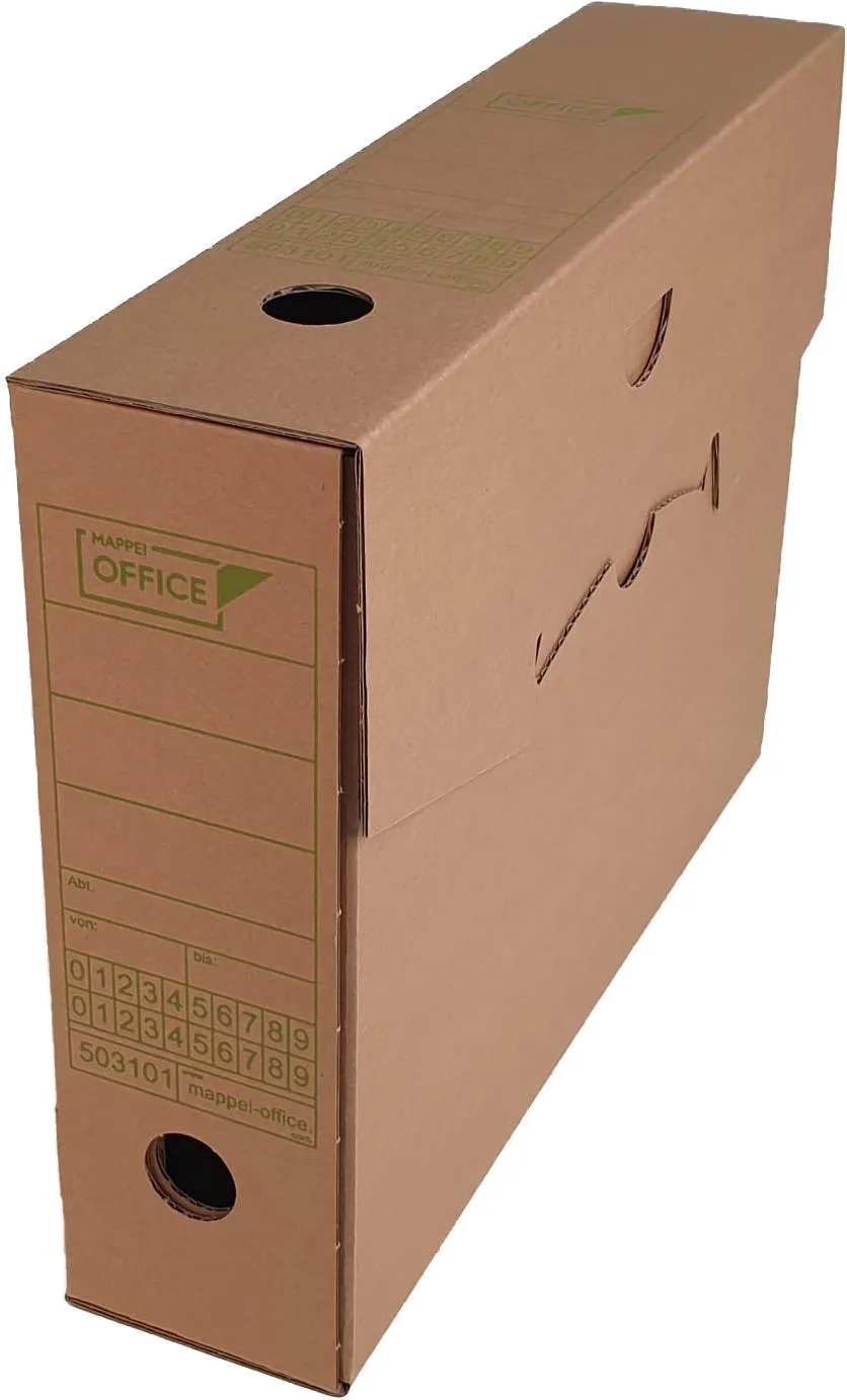 Archivschachtel für Ordnerinhalt DIN A 4, 7,5 cm breit-Artikelnummer-503101