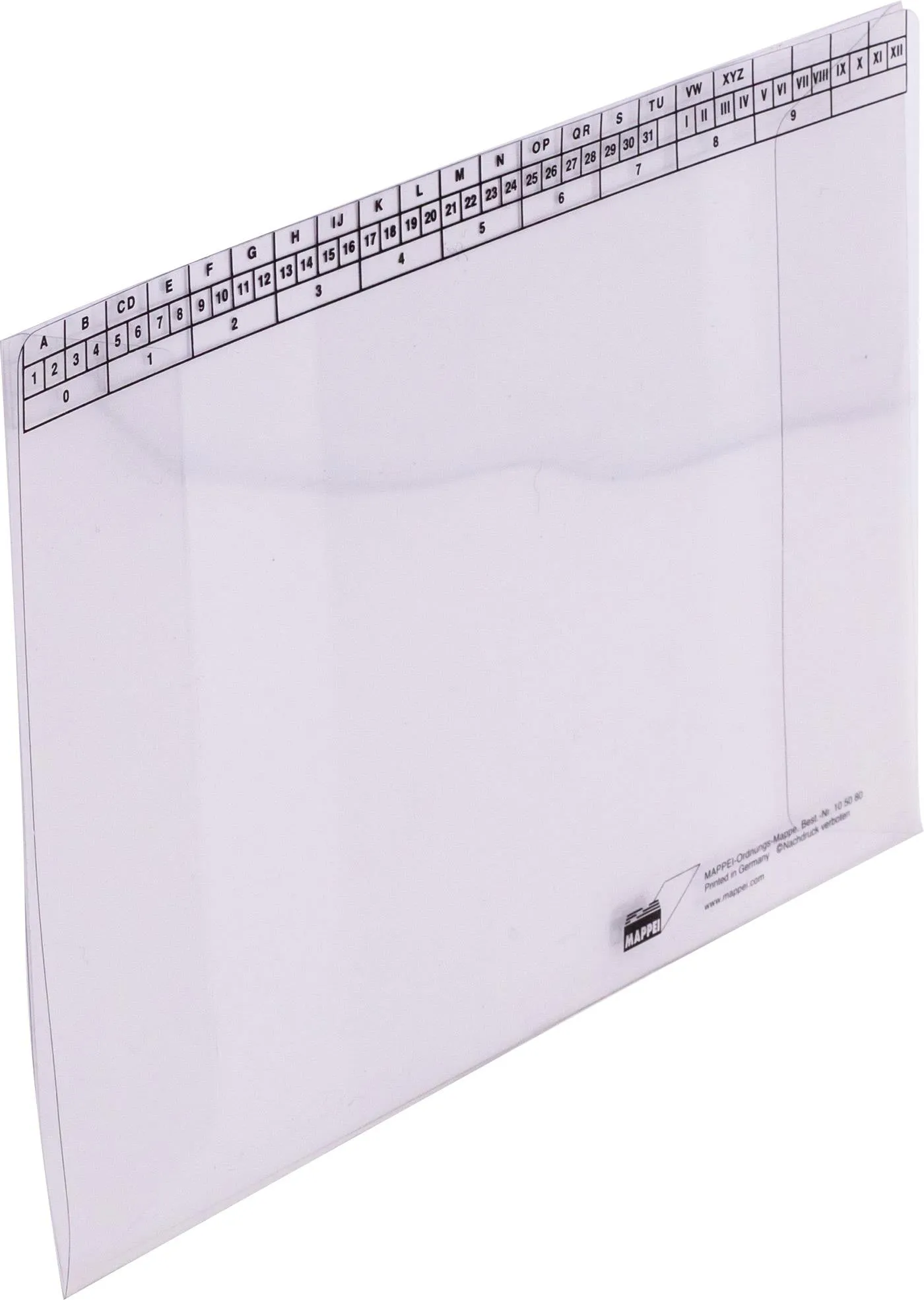 Ordnungsmappe aus PVC 250 g/qm, klar-Artikelnummer-105080