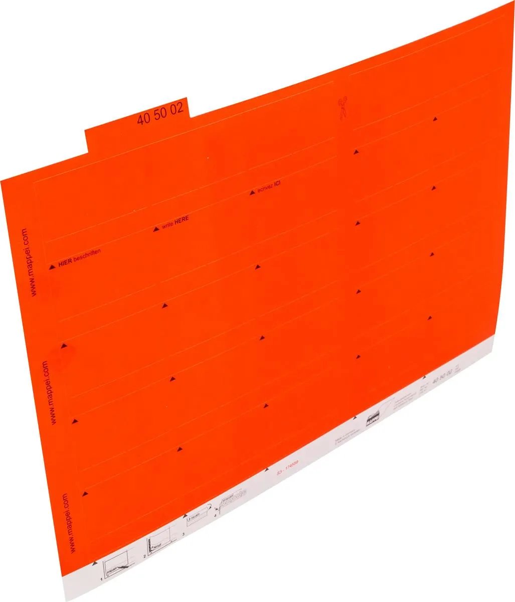Selbstklebe-Reiter, rot, 55 mm breit, Karton-Artikelnummer-405002