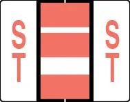 Buchstabenetikett (gross) "ST", Farbe rosa, 500/Rolle-Artikelnummer-761283/36