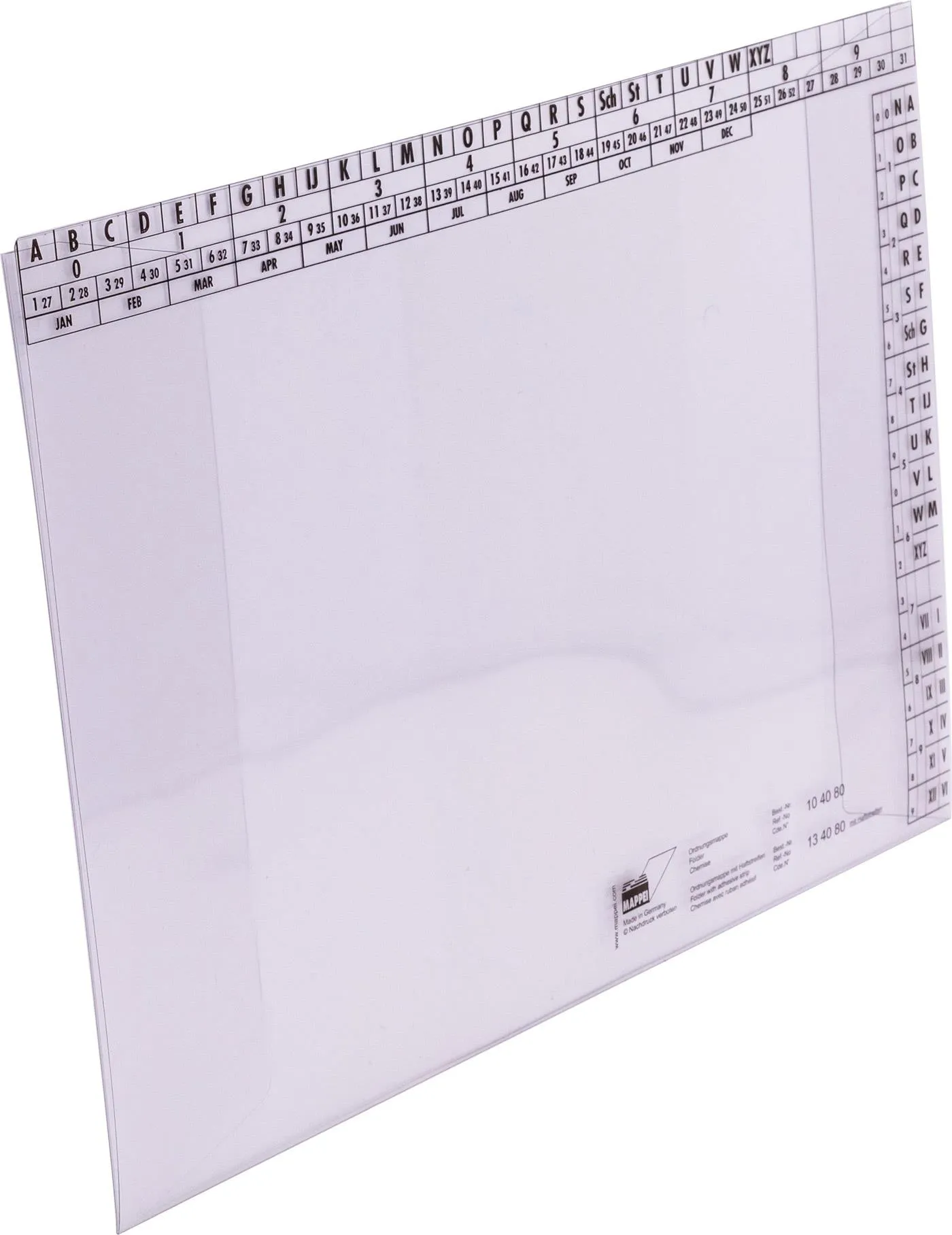 Ordnungsmappe aus PVC 250 g/qm, klar-Artikelnummer-104080
