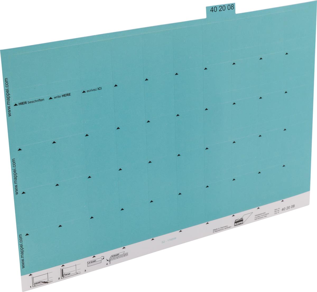 Selbstklebe-Reiter, hellblau, 30 mm breit, Karton