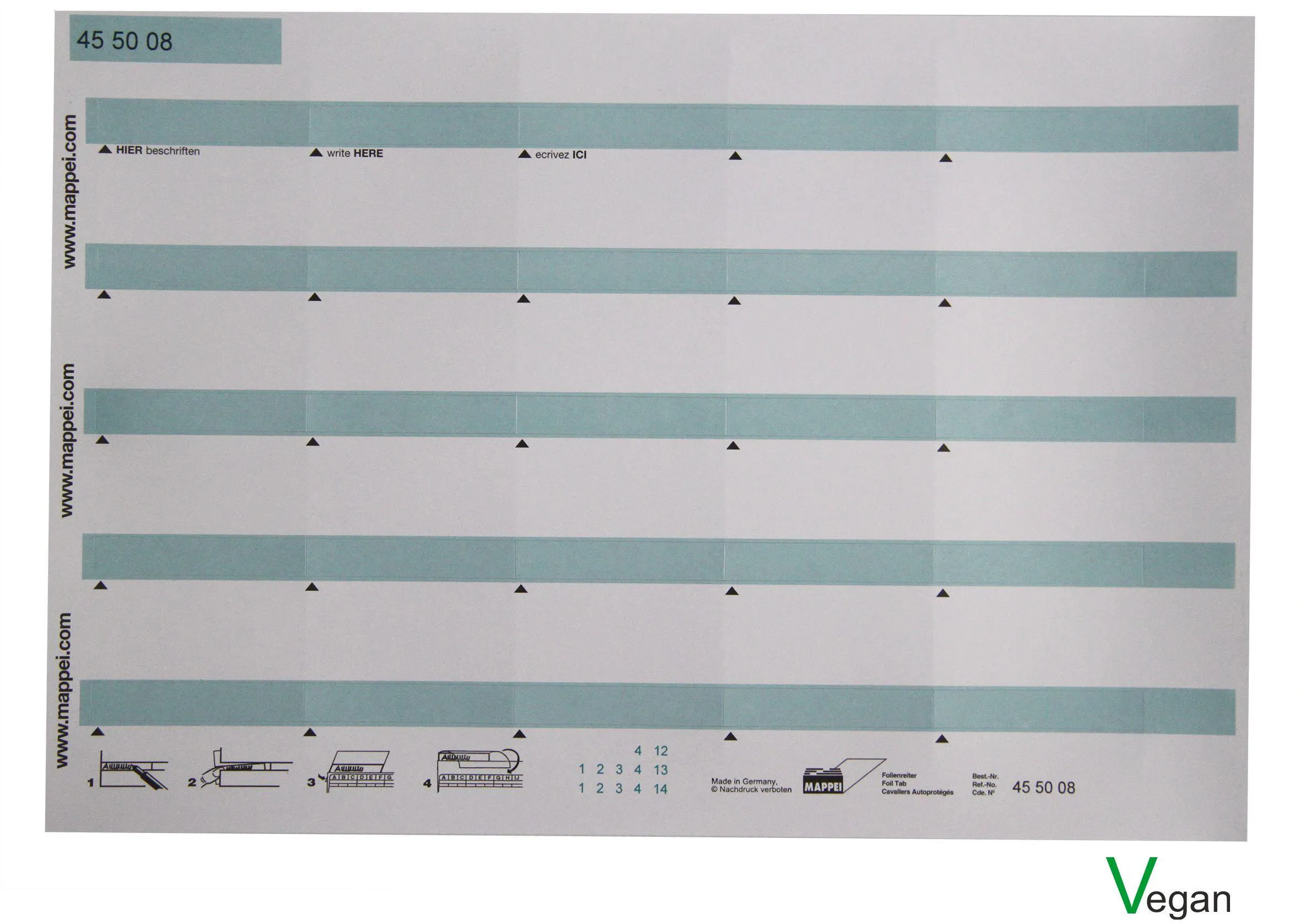 Selbstklebe-Folienreiter, 55 mm breit 