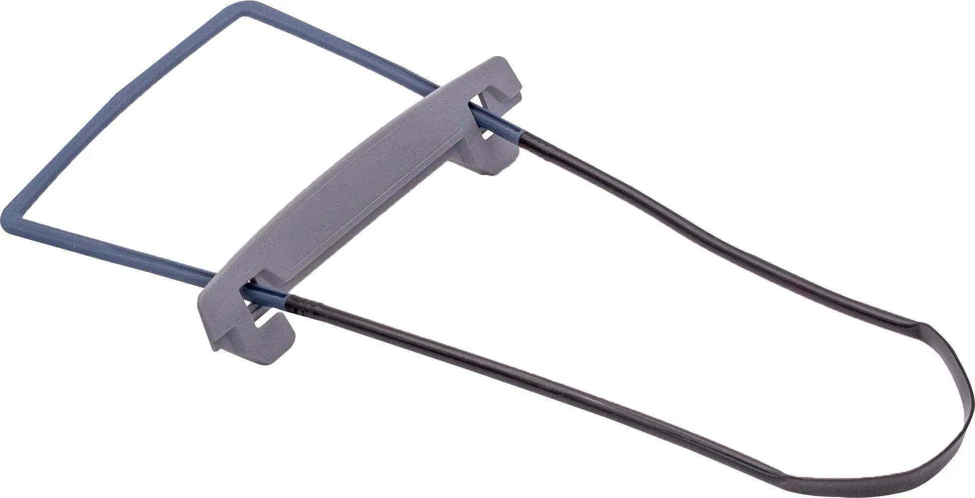 Schlauchheftung ohne Klebung, Kunststoff, grau/schwarz