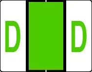 Buchstabenetikett (gross) "D", Farbe hellgrün, 500/Rolle-Artikelnummer-761283/04