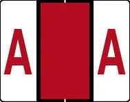 Buchstabenetikett (gross) "A", Farbe rot, 500/Rolle-Artikelnummer-761283/01