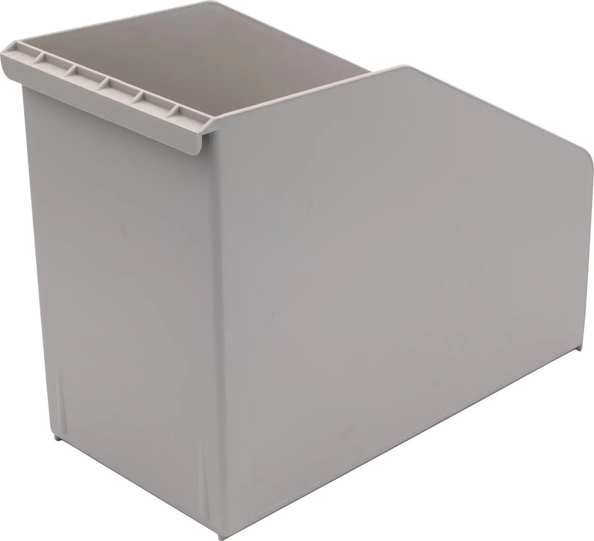 Ordnungsbox A4, lateral, 15 cm breit, Polystyrol, grau-Artikelnummer-765285