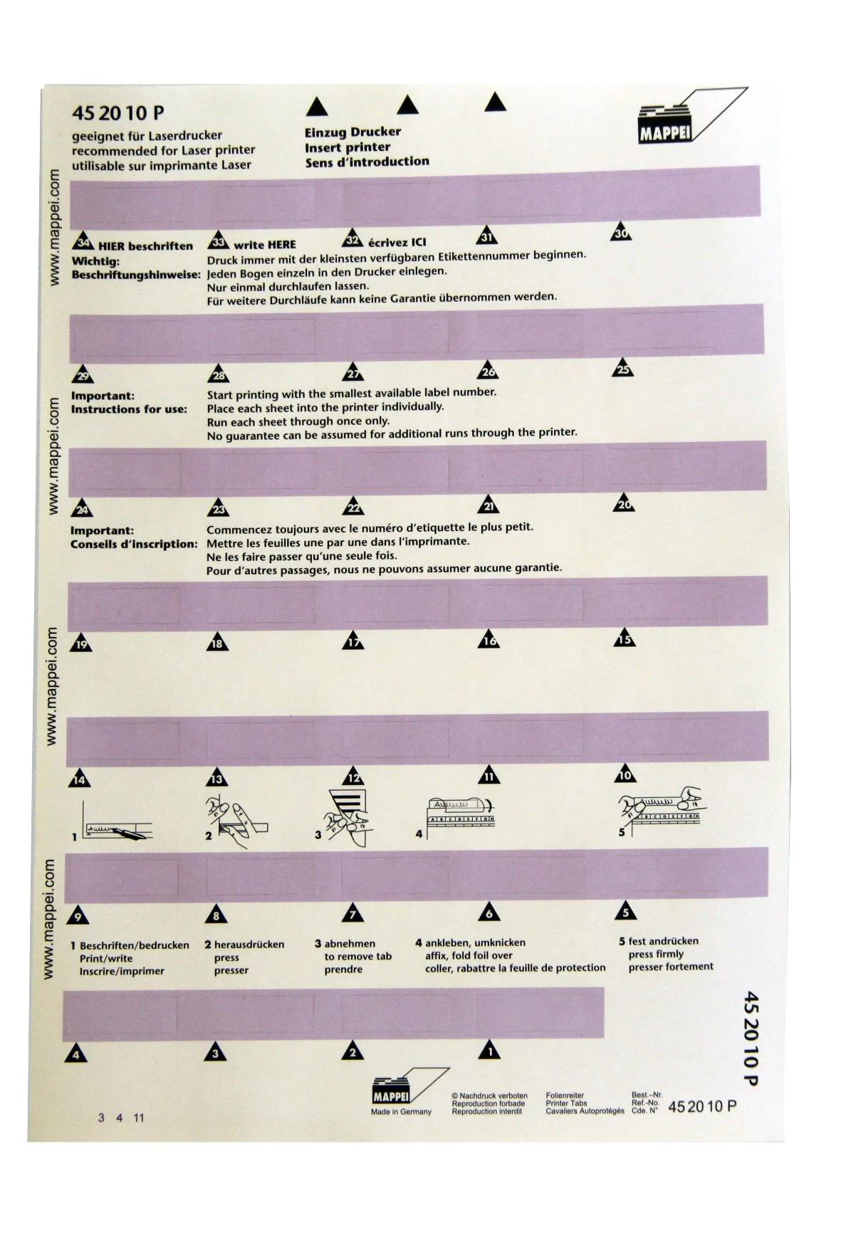Selbstklebe-Printreiter, 30 mm breit