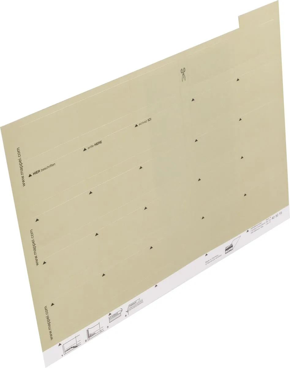 Selbstklebe-Reiter, grau, 55 mm breit, Karton-Artikelnummer-405019