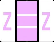 Buchstabenetikett (gross) "Z", Farbe lila, 500/Rolle-Artikelnummer-761283/26