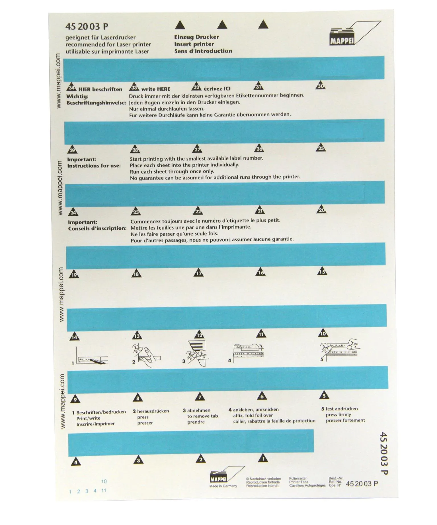 Selbstklebe-Printreiter, 30 mm breit