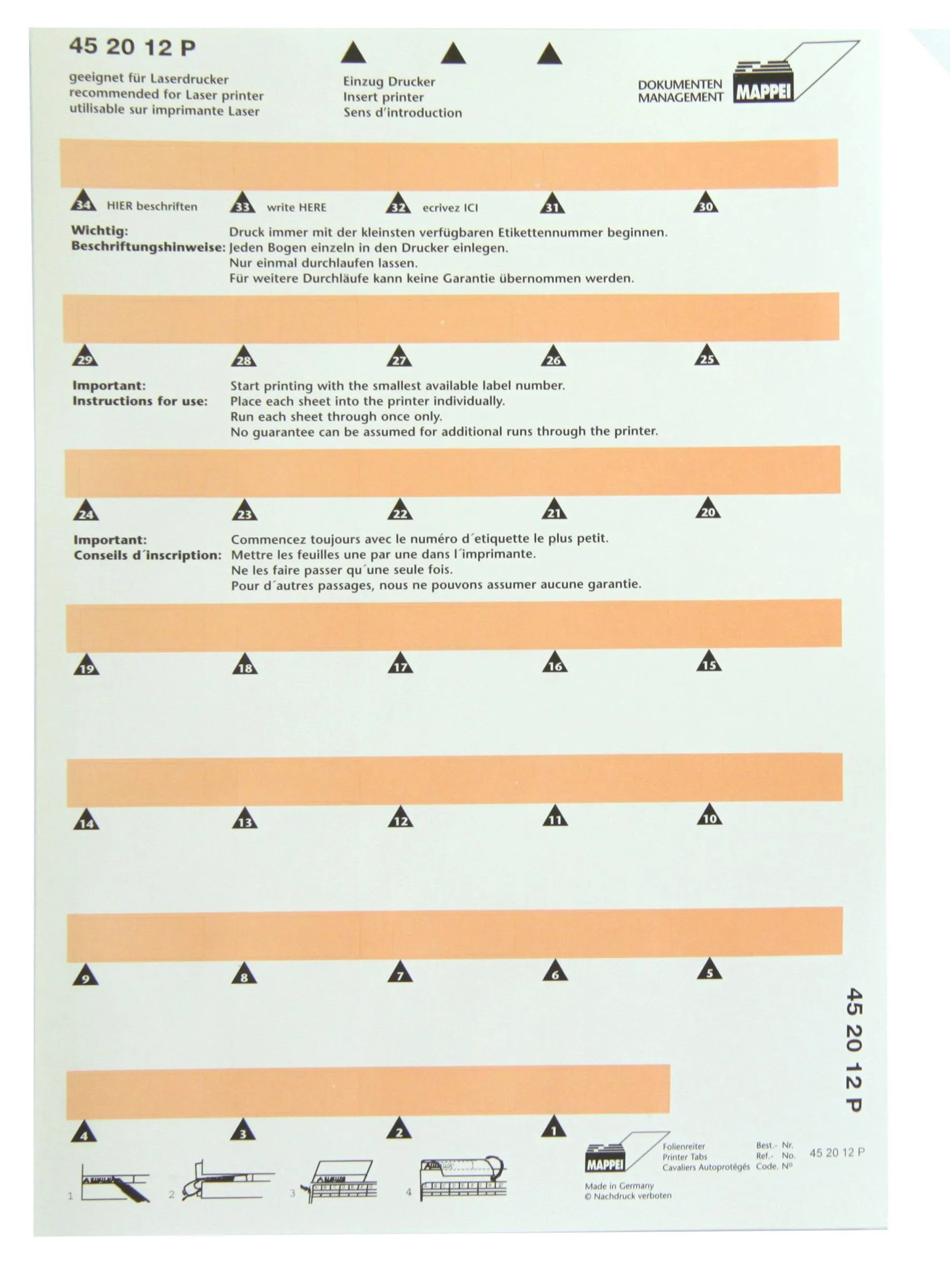 Selbstklebe-Printreiter, 30 mm breit