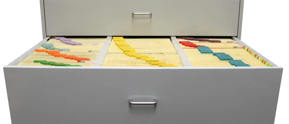 MAPPOTHÈQUE, 3-bahnig mit 5 Schubladen, für 75 Ordnungsboxen