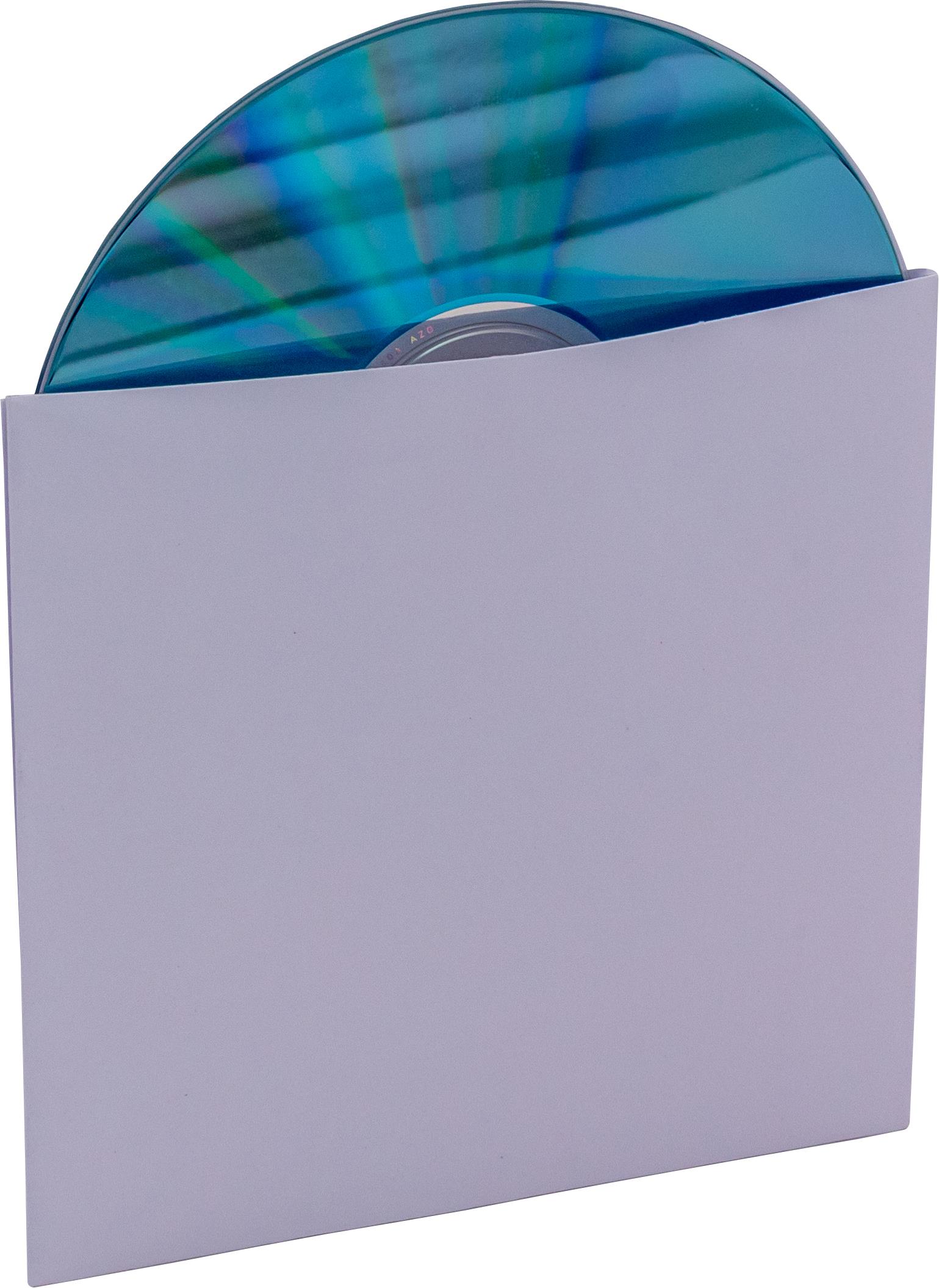 CD-/DVD-Tasche für 1 CD/DVD, 3-seit. geschl., Karton, weiß
