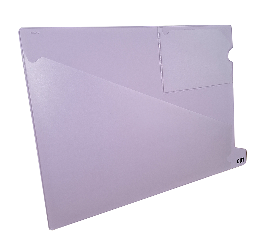 TABCOLOR-OUT-Mappe, lila, mit Einstell-Taschen