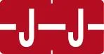 Klass.-Etikett (klein), Buchst. "J", rot, 500 Stck.-Artikelnummer-761278/10