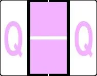 Buchstabenetikett (gross) "Q", Farbe lila, 500/Rolle-Artikelnummer-761283/17