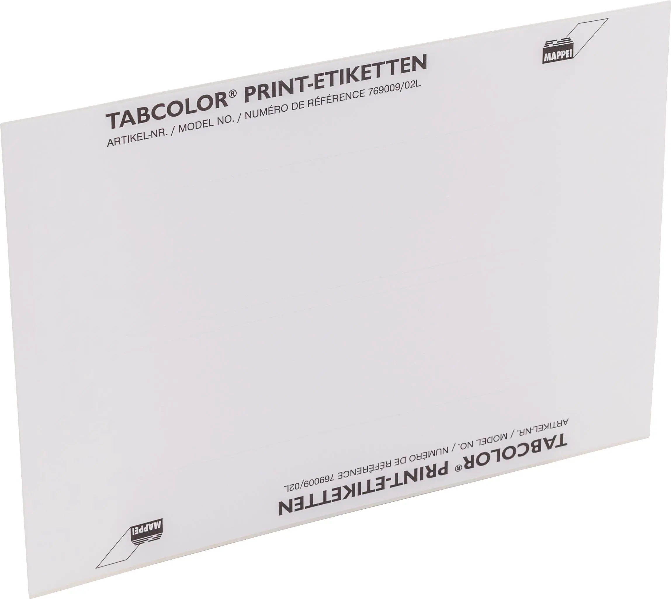 TABCOLOR-PRINT-Etikett, 197 mm, Poly., 1600 St. inkl. Lizenz
