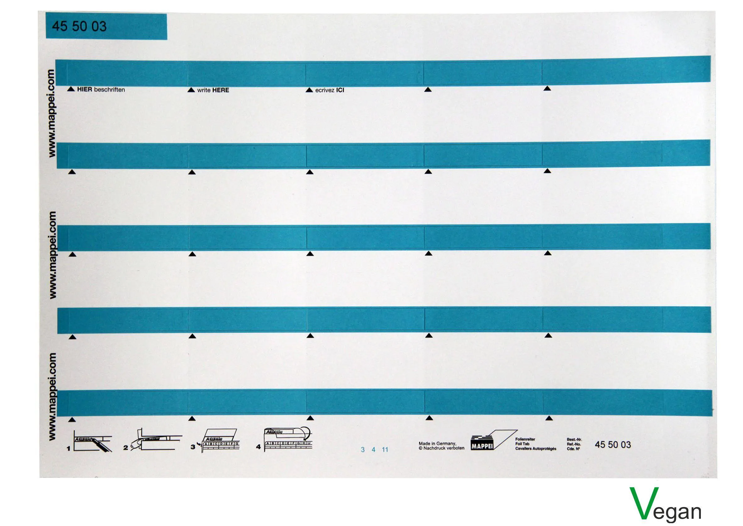 Selbstklebe-Folienreiter, 55 mm breit 