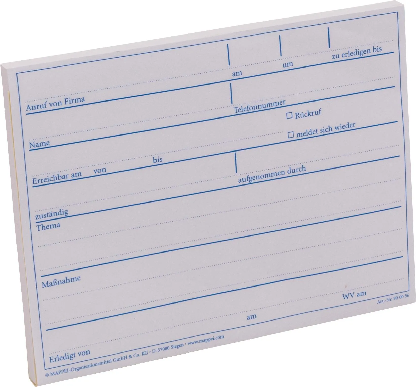 Block für Telefonnotizen, 135x105 mm, durchschreibend-Artikelnummer-900056
