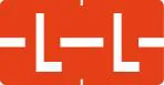 Klass.-Etikett (klein), Buchst. "L", orange, 500 Stck.