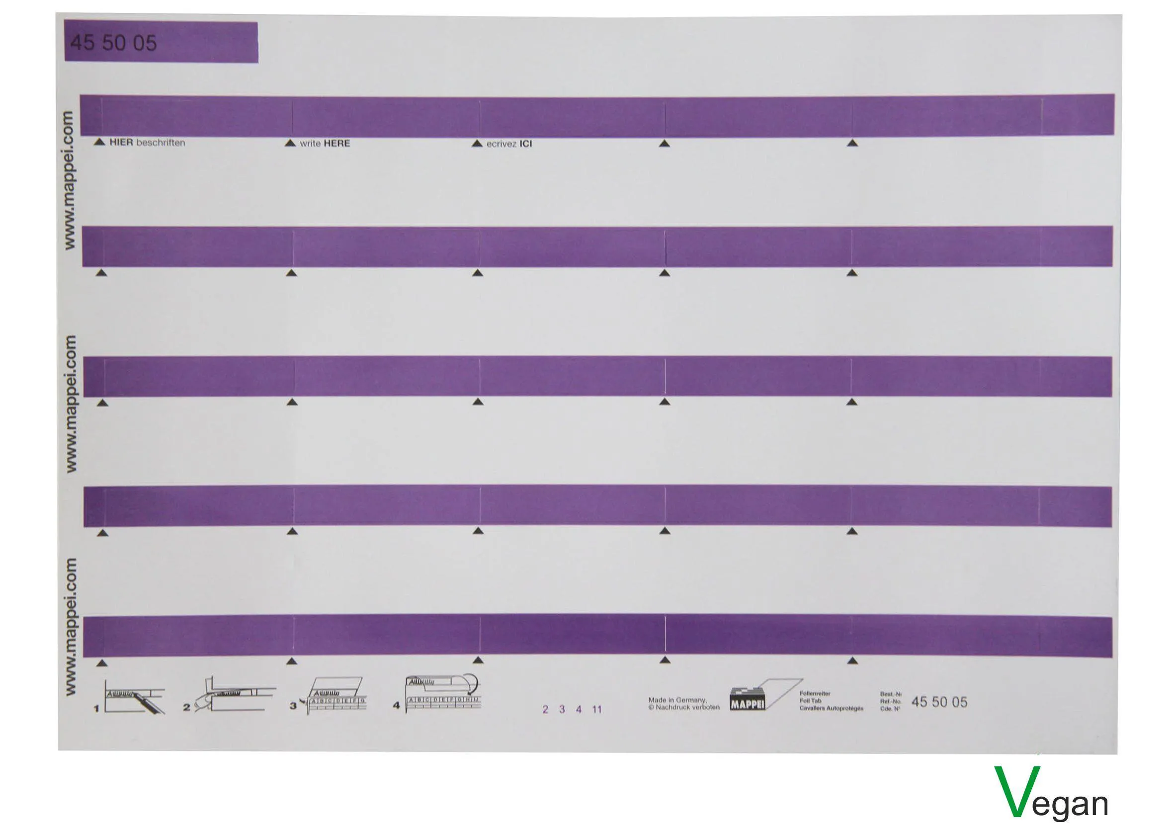 Selbstklebe-Folienreiter, 55 mm breit 