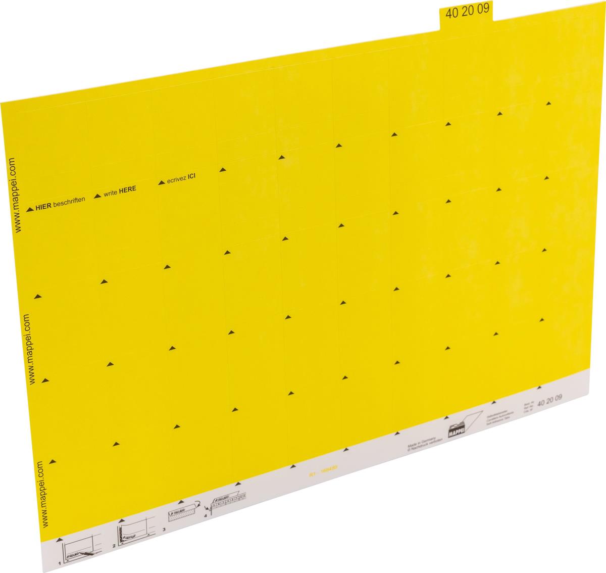 Selbstklebe-Reiter, hellgelb, 30 mm breit, Karton