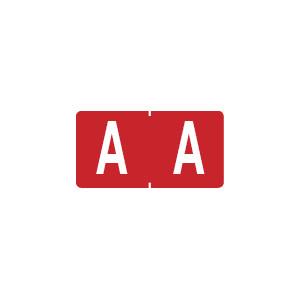Klass.-Etikett (klein), Buchst. "A", rot, 500 Stck.