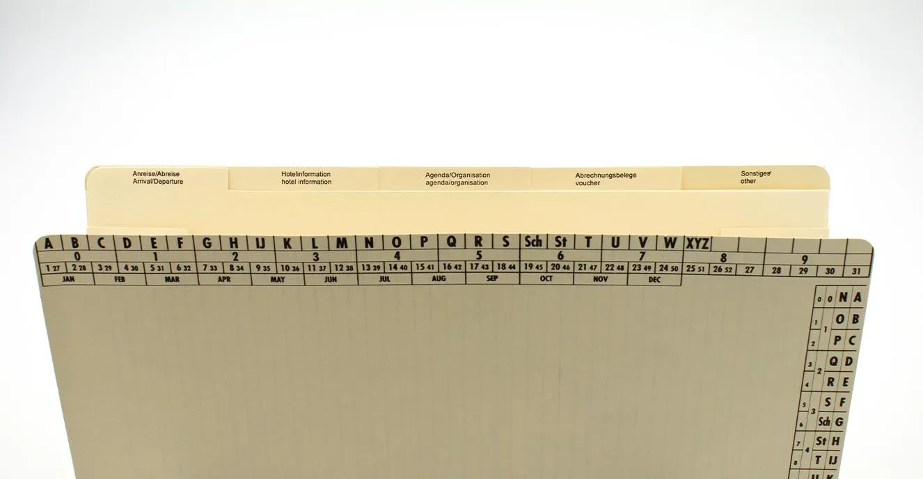 Fächermappe A4, 5 Fächer, "Dienstreisedokumentation"-Artikelnummer-194046/2562