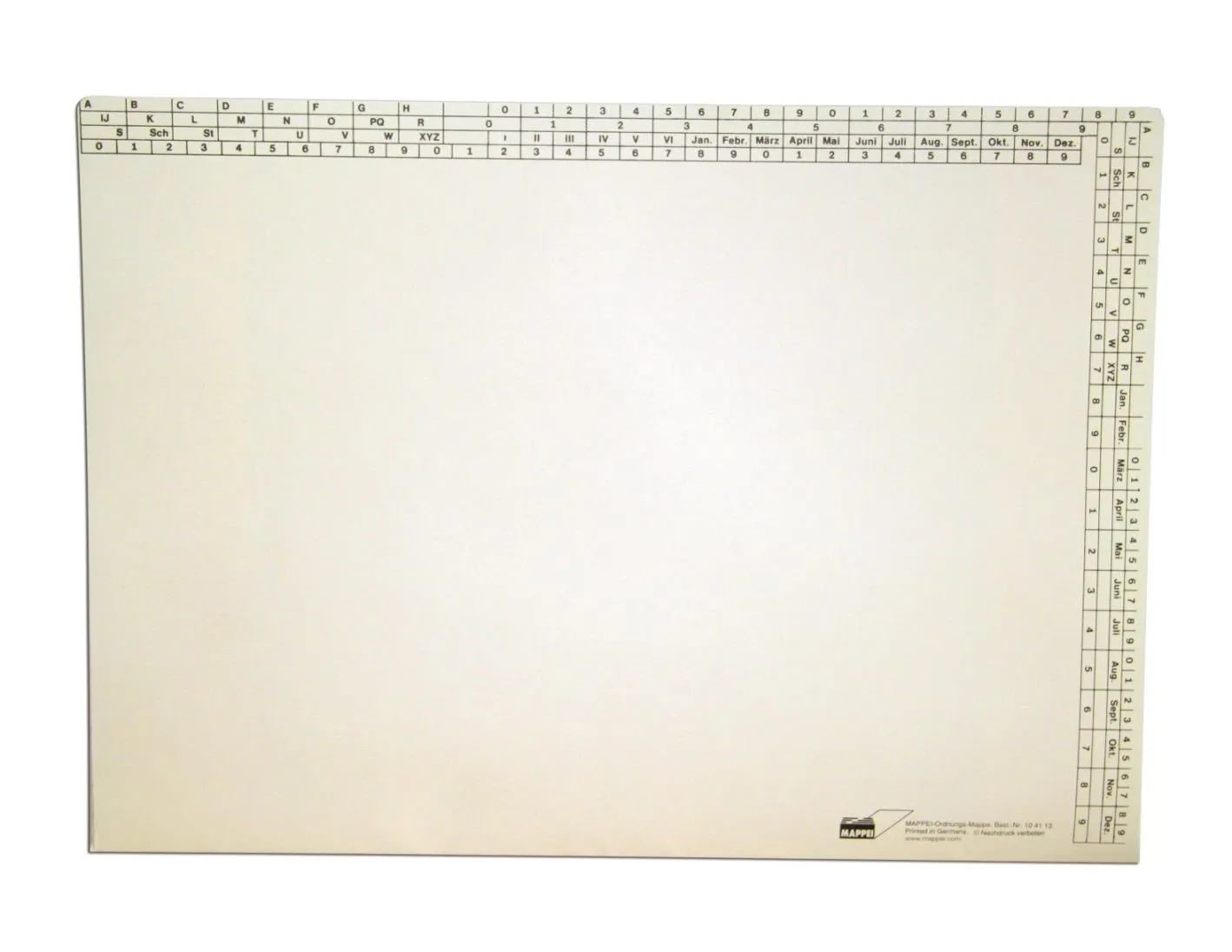 Ordnungsmappe f. DIN A4, Natronkarton, 130 g/qm-Artikelnummer-104113