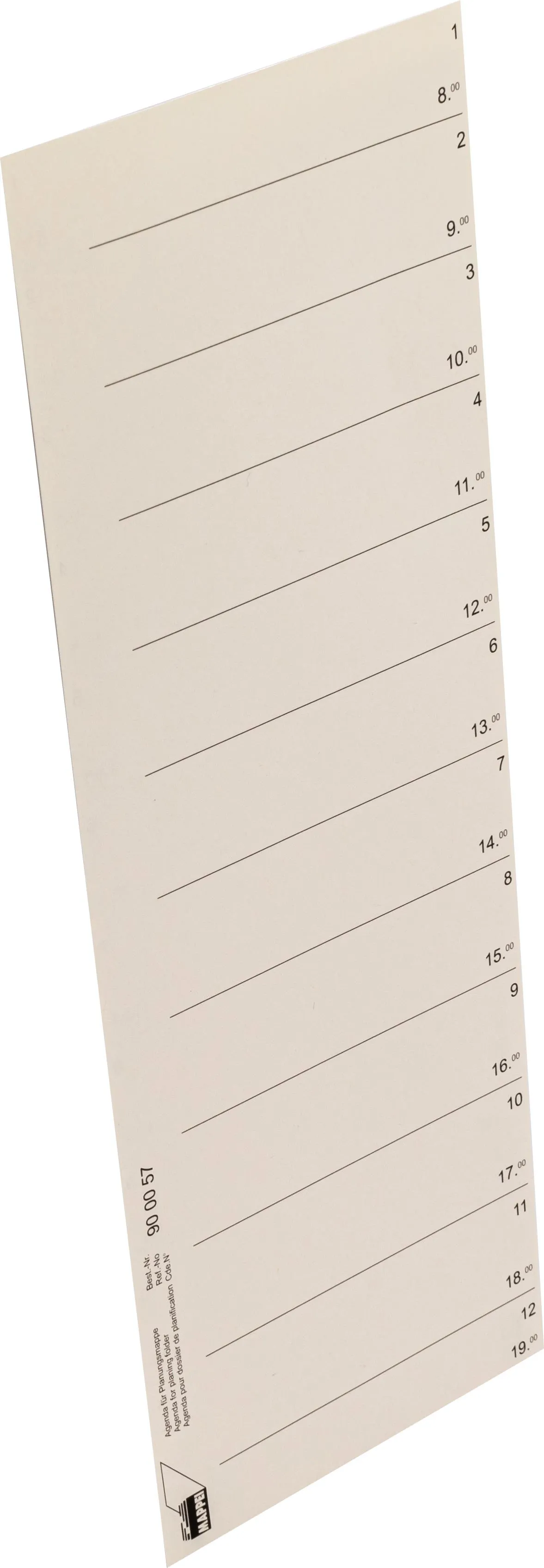 Agenda für MAPPEI-Planungsmappe Art.-Nr. 991008