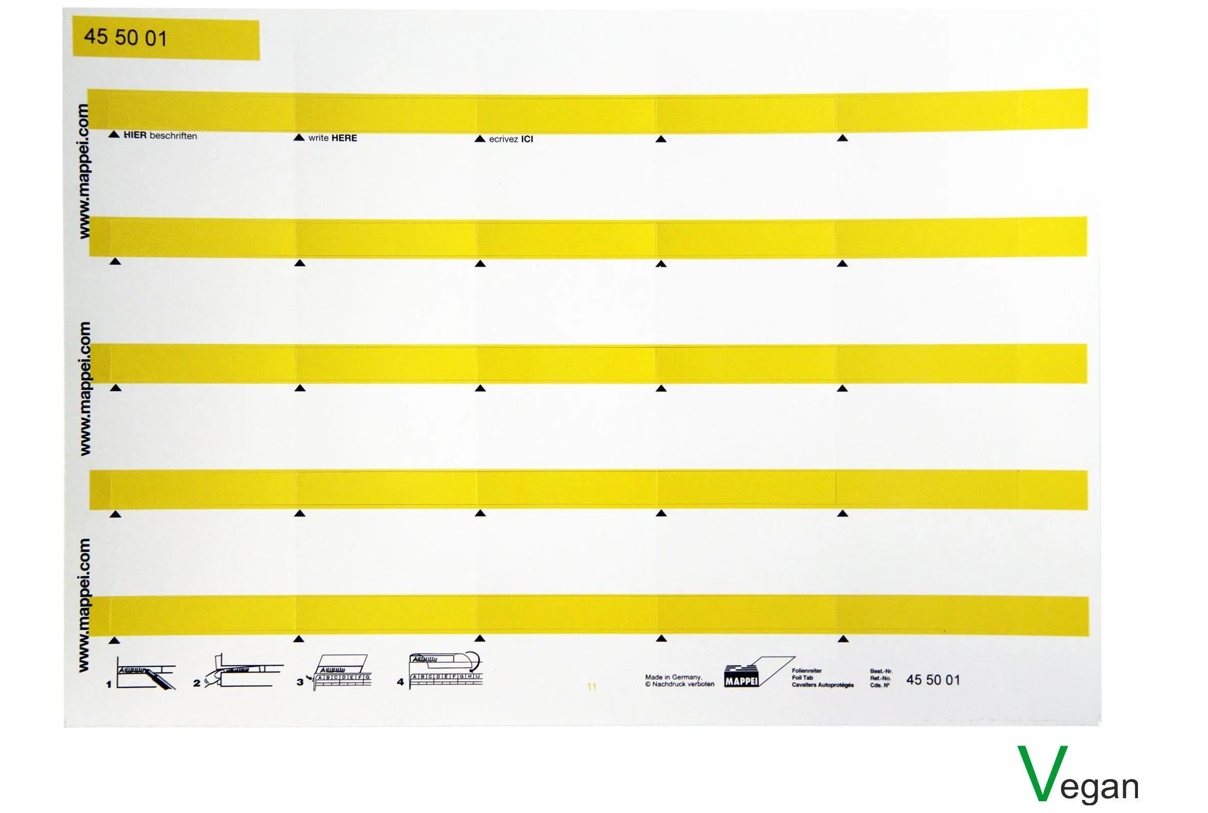 Selbstklebe-Folienreiter, 55 mm breit 