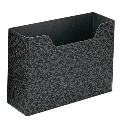 Ordnungsbox, 10,5 cm breit, Hartpappe, schwarzmarmor.