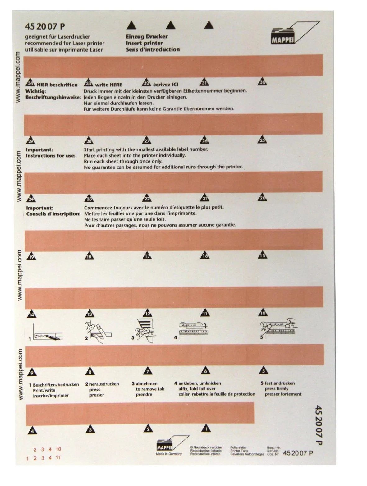 Selbstklebe-Printreiter, 30 mm breit