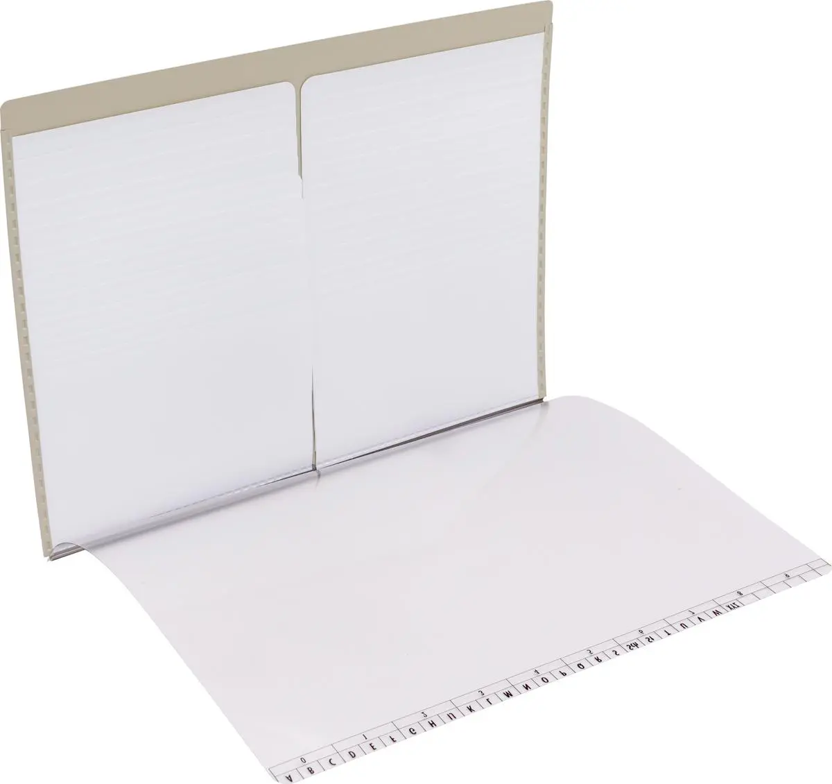 Memory-Board 315 x 225 mm, mit 22 Taschen, PVC, weiß/grau