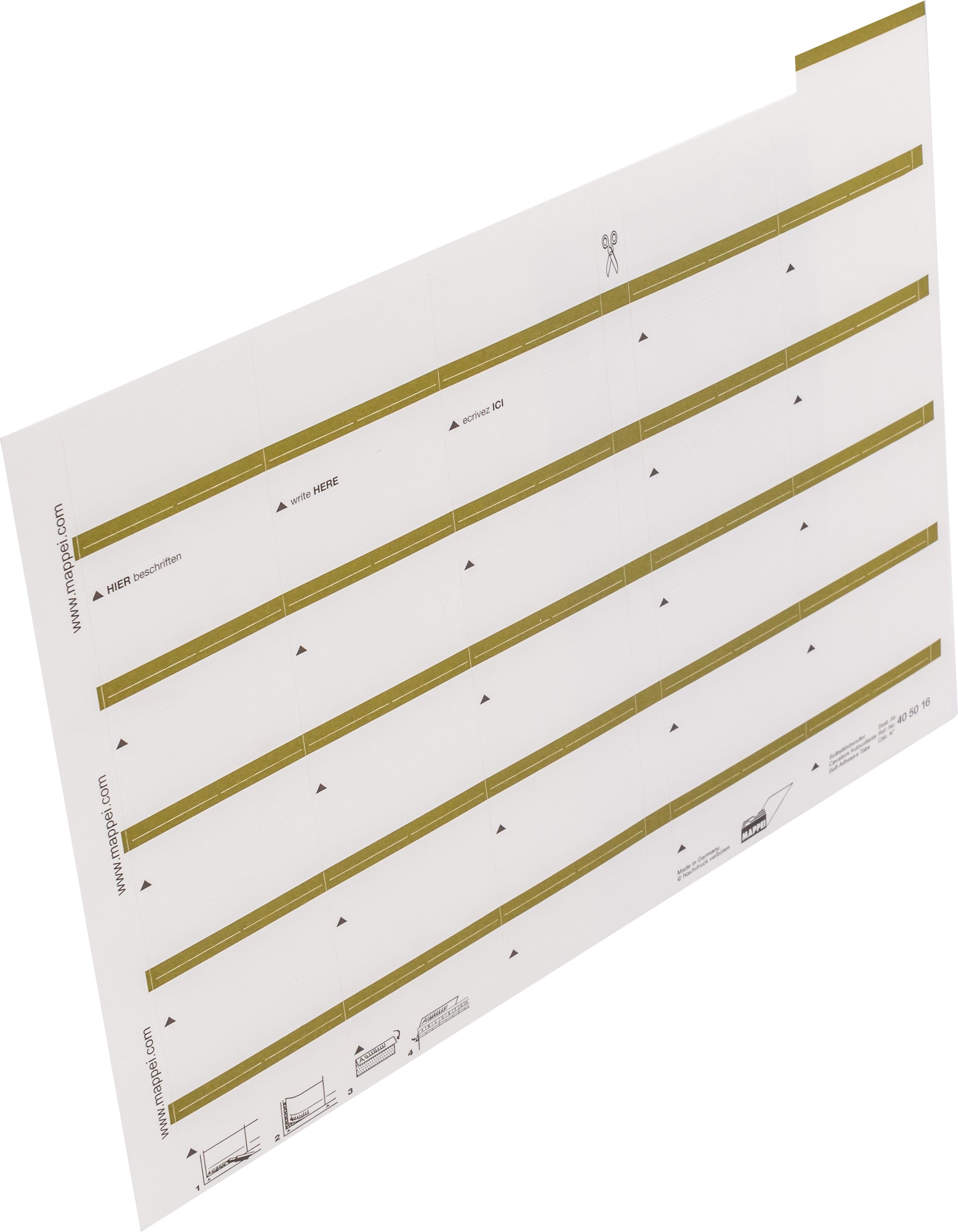 Selbstklebe-Reiter, oliv, 55 mm breit, Karton