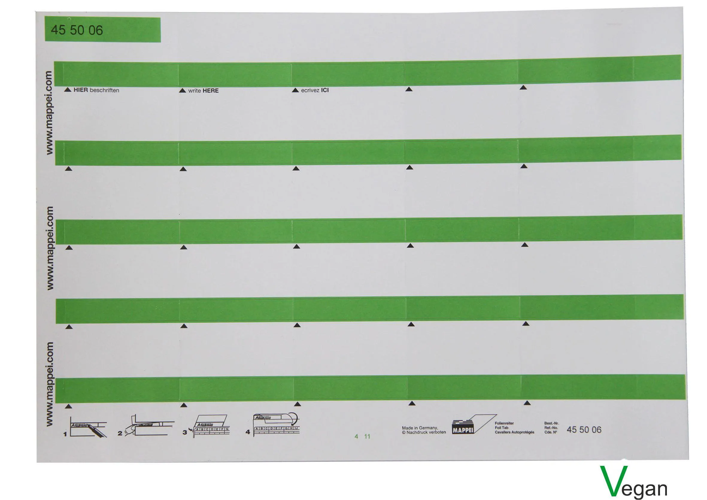 Selbstklebe-Folienreiter, 55 mm breit 