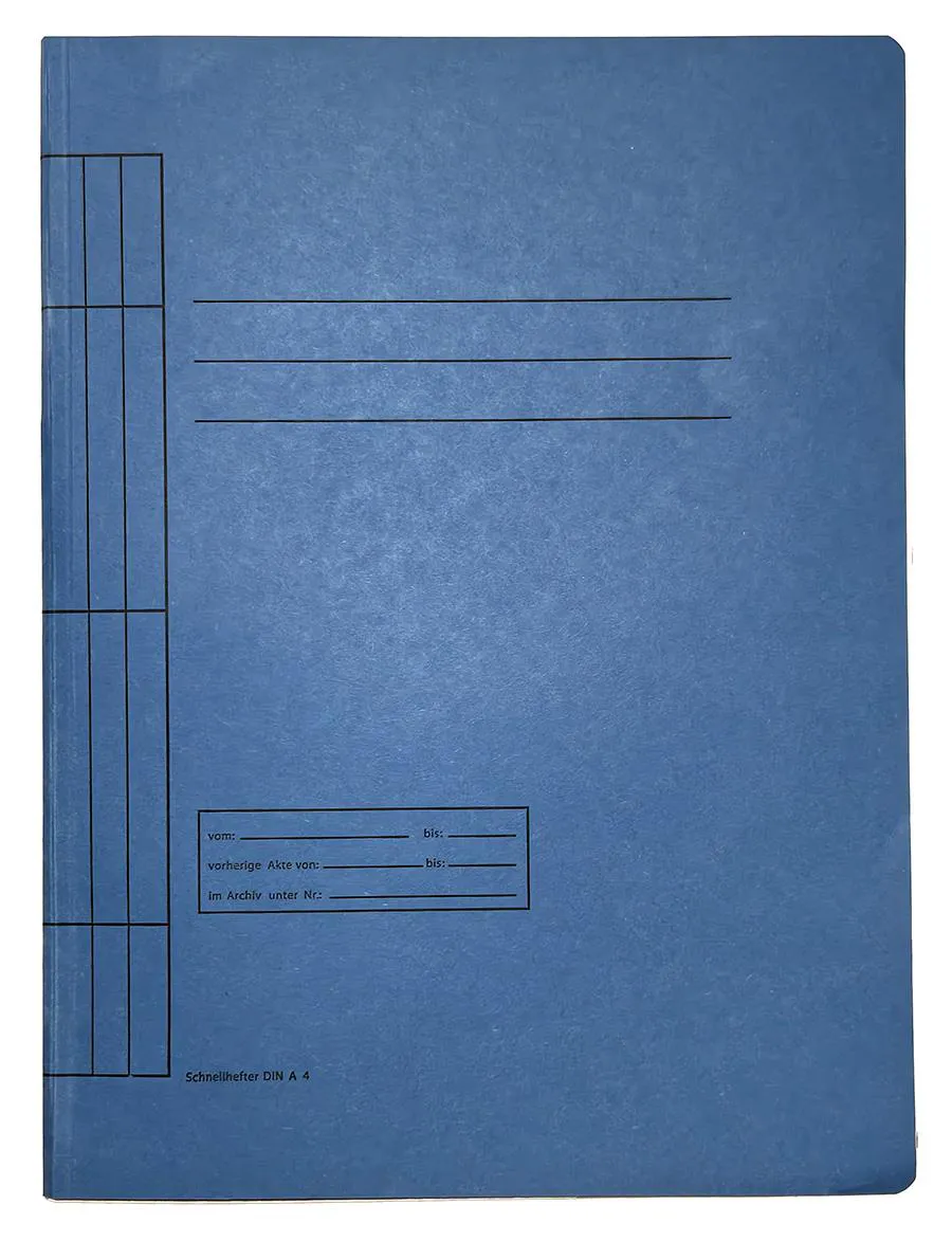 Schnellhefter A4, blau