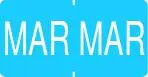 Monatsetikett "MAR", hellblau, 500 Stck./Rolle