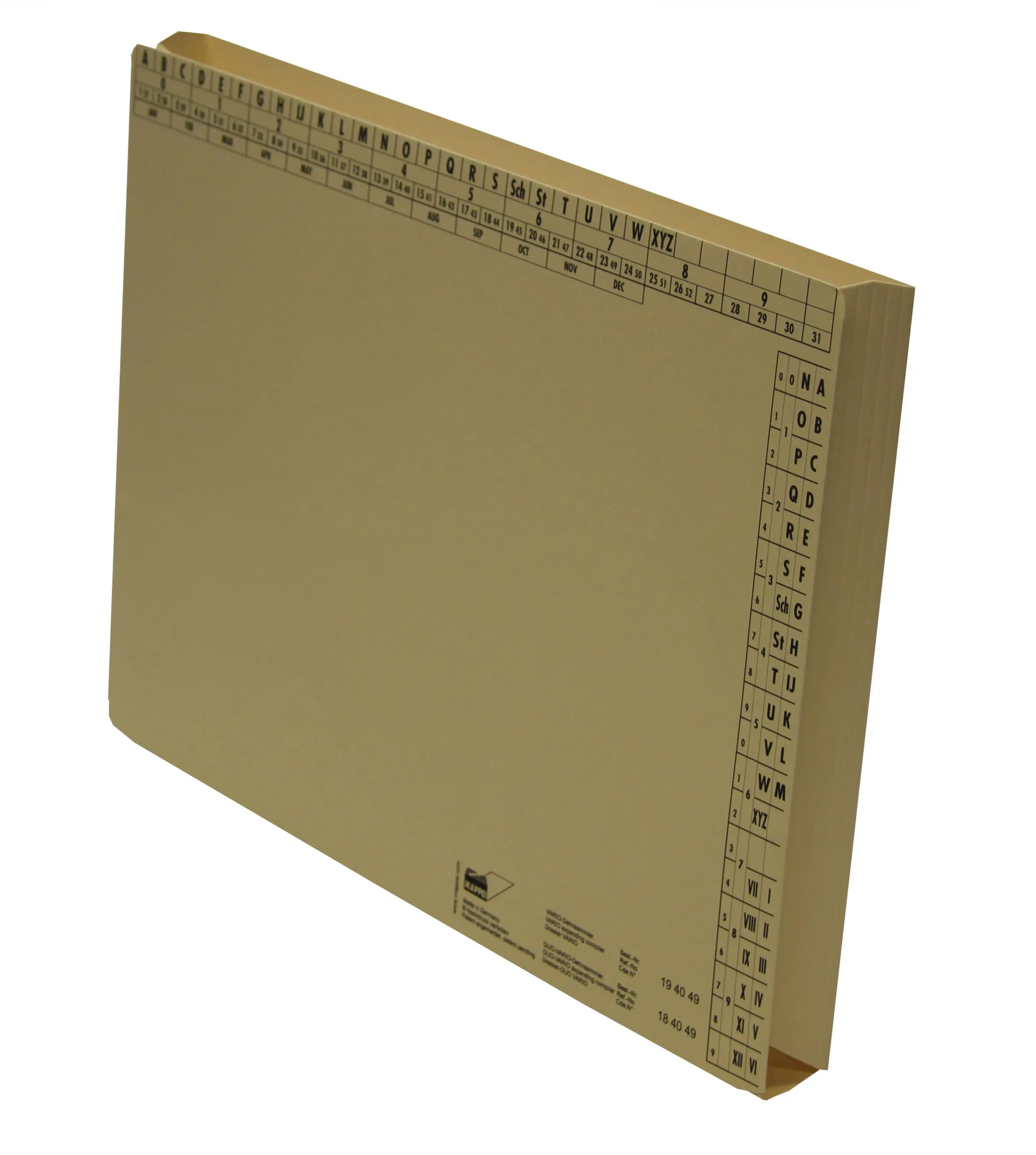 VARIO-Dehnsammler A4, bis 3 cm, Natron hell, 320 g/qm-Artikelnummer-194049