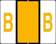 Buchstabenetikett (gross) "B", Farbe hellorange, 500/Rolle-Artikelnummer-761283/02