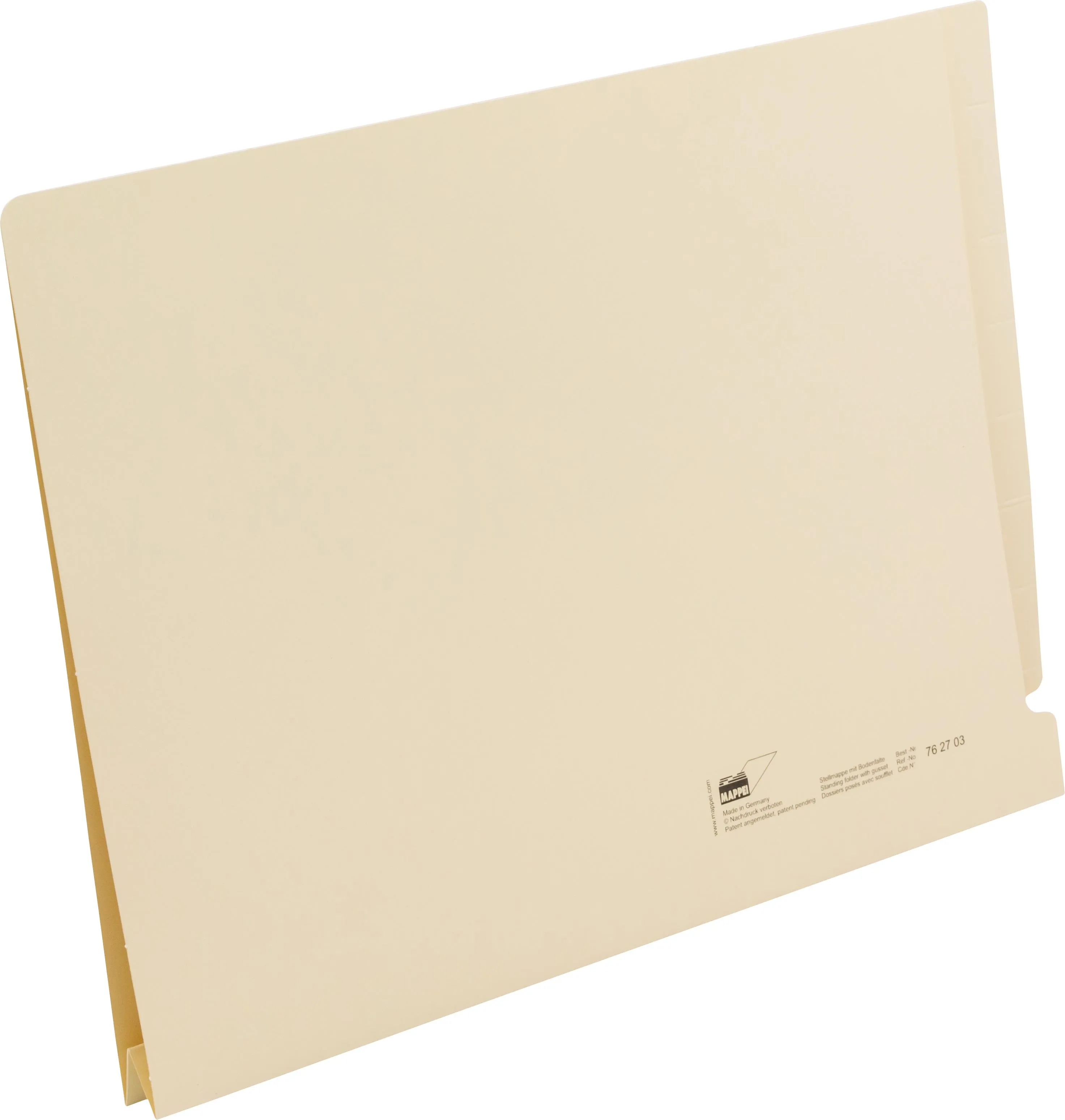 TABCOLOR-Mappe f. A4, m. 4 cm Bodenfalte, Zellst. 320 g/qm-Artikelnummer-762703