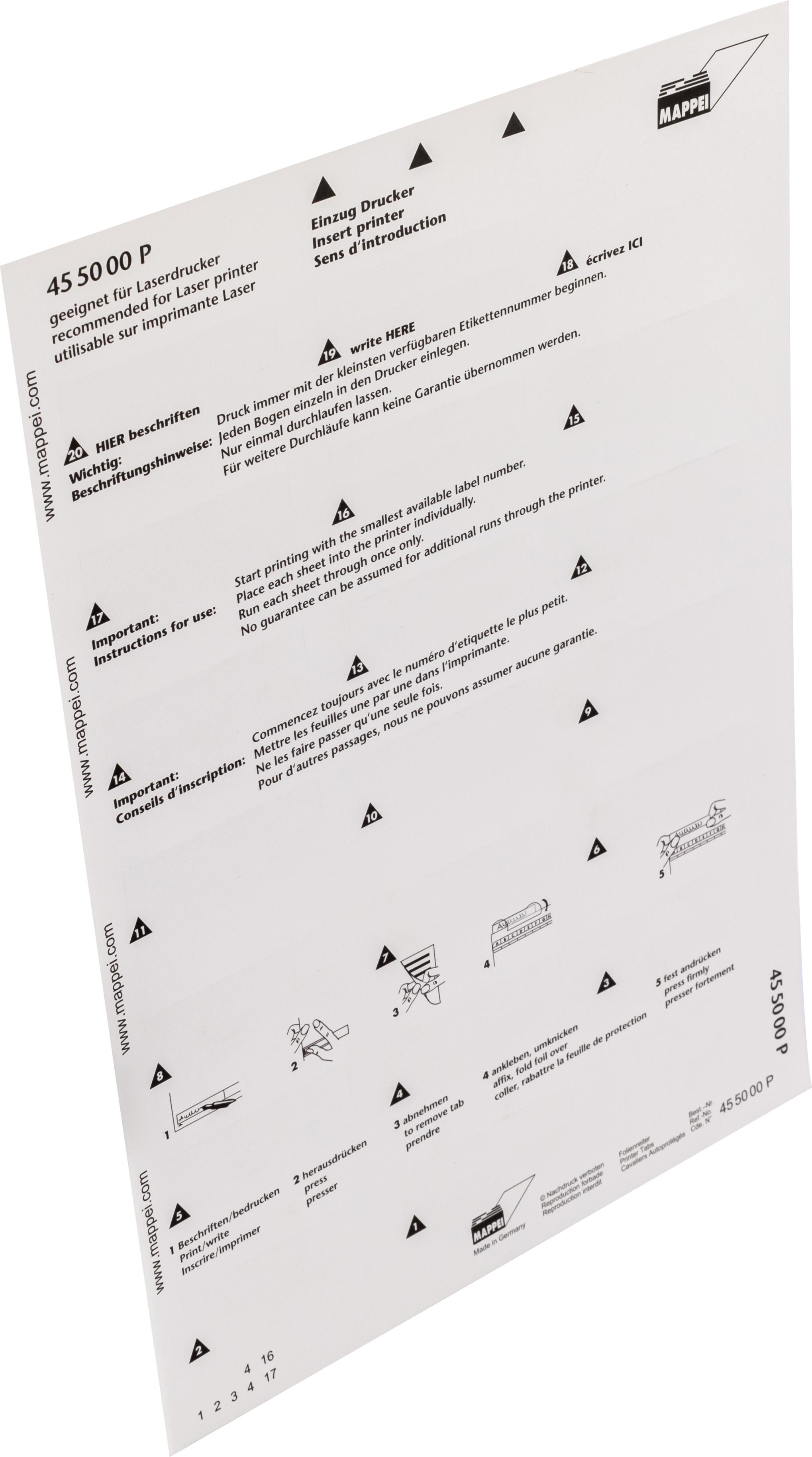 Selbstklebe-Printreiter, 55 mm breit