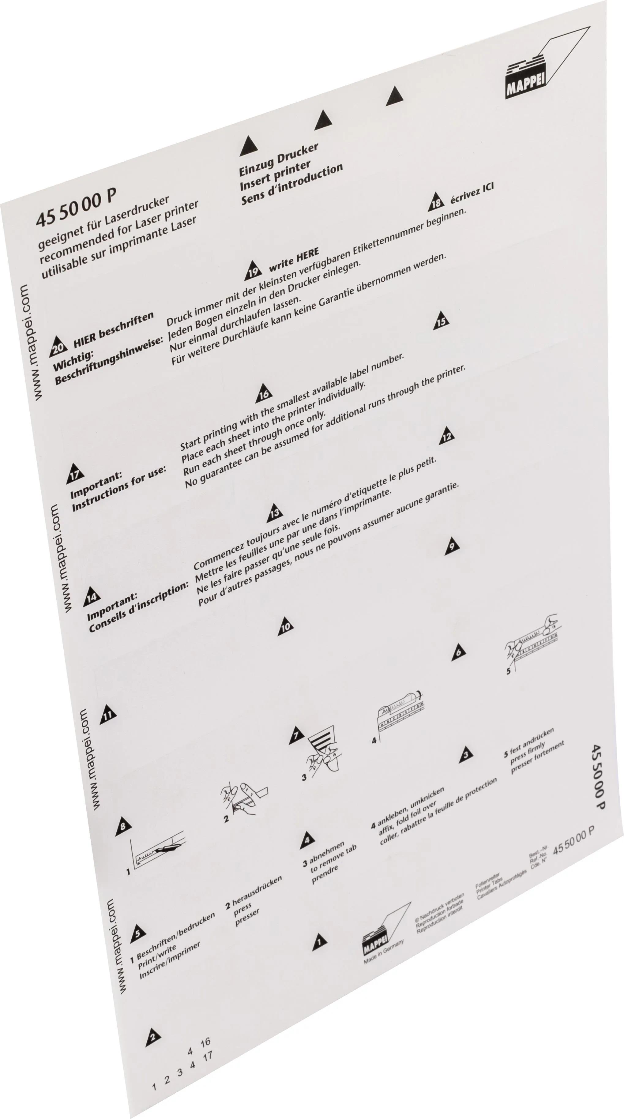 Selbstklebe-Printreiter, 55 mm breit