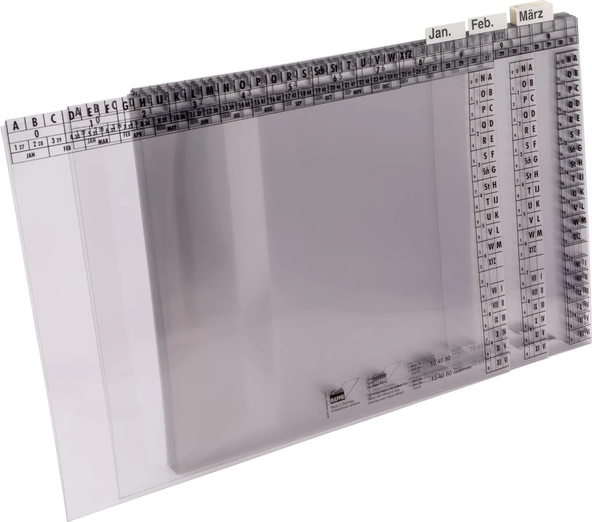 Orgamodul "Monate" (Jan.-Dez.), PVC-Mappen-Artikelnummer-394015/80