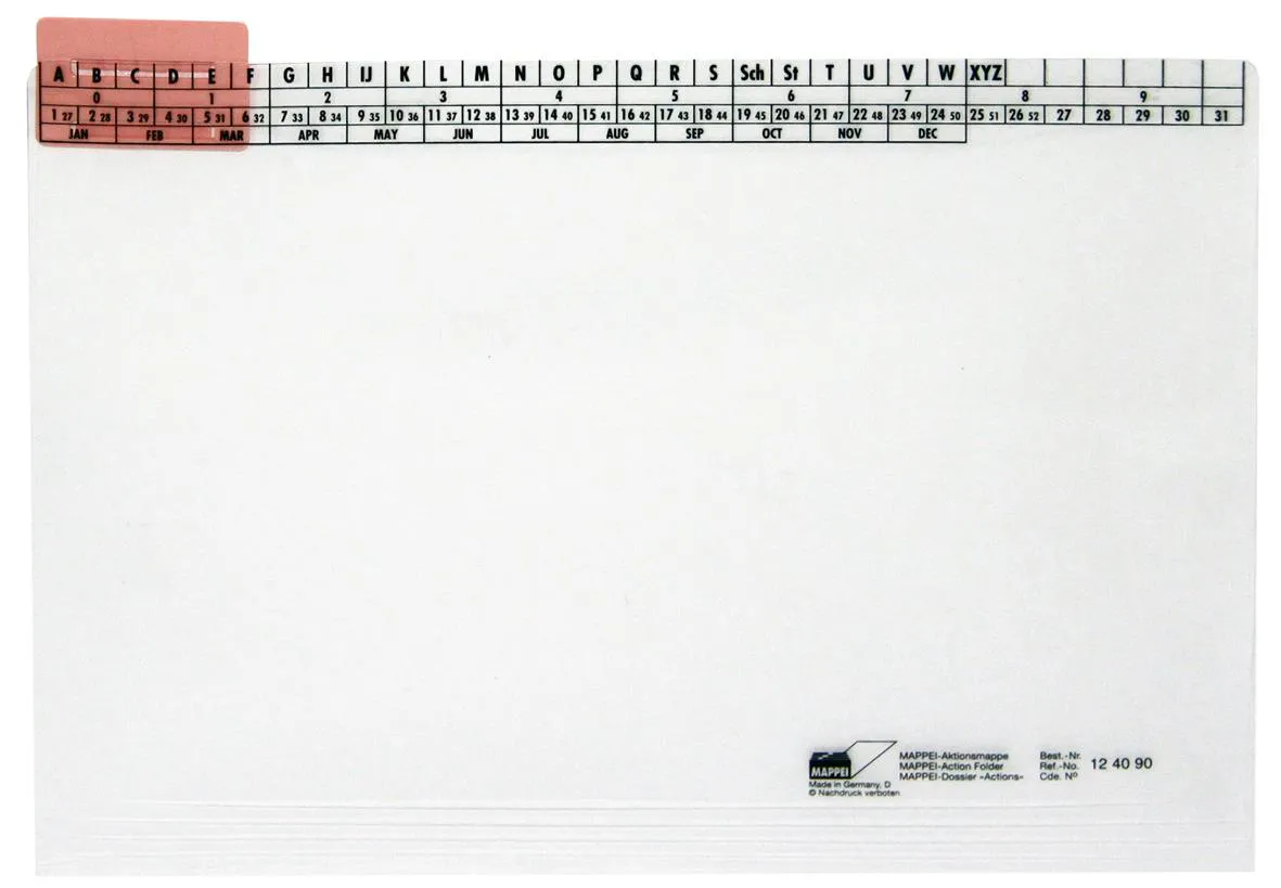 Aktionsmappe aus PP, 400 g/qm, klar, mit Läufer 