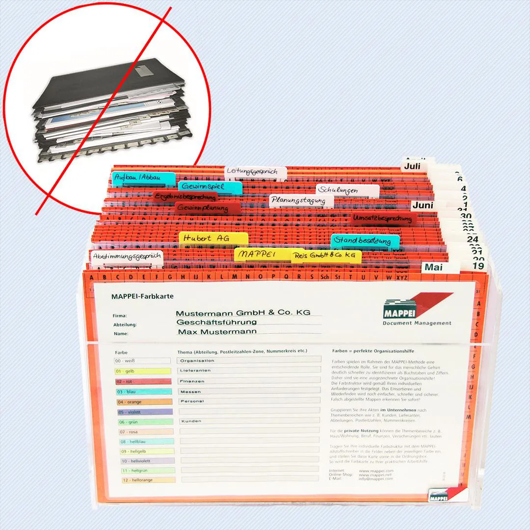 Leitkarten-Set "Tage" (1-31), Glanzkarton, orange