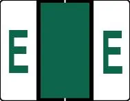 Buchstabenetikett (gross) "E", Farbe dunkelgrün, 50/Bogen-Artikelnummer-761286/05