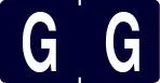 Klass.-Etikett (klein), Buchst. "G", purpur, 500 Stck.-Artikelnummer-761278/07