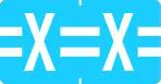 Klass.-Etikett (klein), Buchst. "X", blau, 500 Stck.
